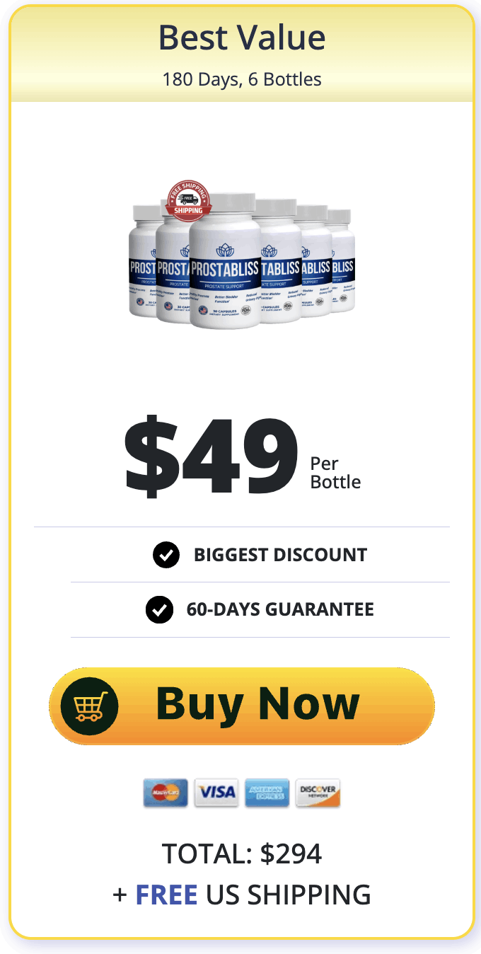 prostabliss 6 bottle